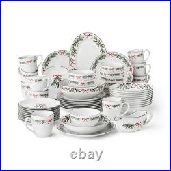 Member's Mark 53-Piece Porcelain Holiday Entertainer Set