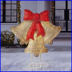 Member's Mark 54 Pre-Lit Glittering Bells with Chasing Lights