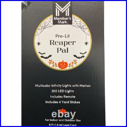 Member's Mark 5' 200 LED Pre-Lit with Color Changing Infinity Mirror Reaper Pal