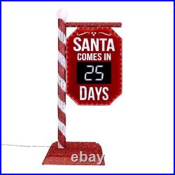 Member's Mark 5' Pre-Lit Santa Countdown Calendar