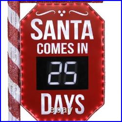 Member's Mark 5' Pre-Lit Santa Countdown Calendar