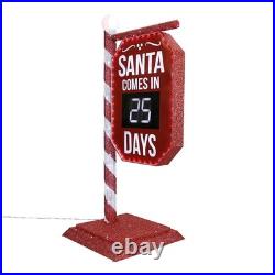 Member's Mark 5' Pre-Lit Santa Countdown Calendar