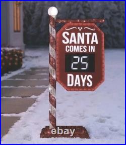 Member's Mark 5' Pre-Lit Santa Countdown Calendar NEW IN BOX