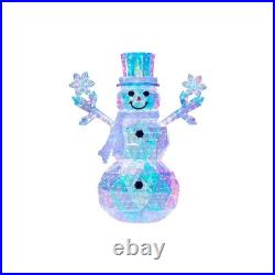 Member's Mark 6' Pre-Lit Prismatic Snowman 570 LED Iridescent Christmas Decor Member's Mark 6' Pre-Lit Prismatic Snowman 570 LED Iridescent Christmas Decor