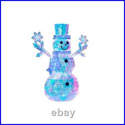 Member's Mark 6' Pre-Lit Prismatic Snowman 570 LED Iridescent Christmas Decor Member's Mark 6' Pre-Lit Prismatic Snowman 570 LED Iridescent Christmas Decor