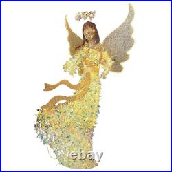 Member's Mark 6ft. Pre-Lit Sparkling Iridescent Angel with Light Motion Wings