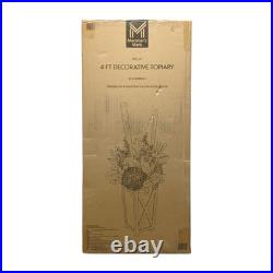 Member's Mark 70 LED Pre-Lit Decorative Topiary with Red Berries, 48