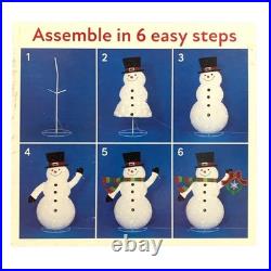 Member's Mark 72 Pre-Lit Pop-Up Twinkling Snowman Holiday Yard Decor