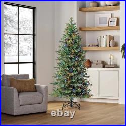 Member's Mark 7' Slim Linden Fir Pre Lit Christmas Tree Free Shipping