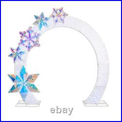 Member's Mark 8' Pre-Lit Arch with Prismatic Snowflakes Outdoor Holiday Decor