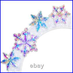 Member's Mark 8' Pre-Lit Arch with Prismatic Snowflakes Outdoor Holiday Decor