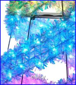 Member's Mark 8' Pre-Lit Iridescent Color-Changing Spiral Tree