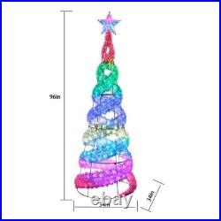 Member's Mark 8' Pre-Lit Iridescent LED Color-Changing Spiral Christmas Tree Member's Mark 8' Pre-Lit Iridescent LED Color-Changing Spiral Christmas Tree