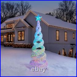 Member's Mark 8' Pre-Lit Iridescent LED Color-Changing Spiral Christmas Tree Member's Mark 8' Pre-Lit Iridescent LED Color-Changing Spiral Christmas Tree