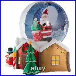 Member's Mark 9' Pre-Lit Santa Snowglobe Airblown Inflatable Christmas Decor Member's Mark 9' Pre-Lit Santa Snowglobe Airblown Inflatable Christmas Decor