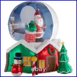 Member's Mark 9' Pre-Lit Santa Snowglobe Airblown Inflatable Christmas Decor Member's Mark 9' Pre-Lit Santa Snowglobe Airblown Inflatable Christmas Decor