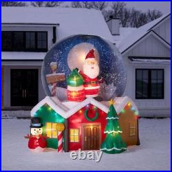 Member's Mark 9' Pre-Lit Santa Snowglobe Airblown Inflatable Christmas Decor Member's Mark 9' Pre-Lit Santa Snowglobe Airblown Inflatable Christmas Decor