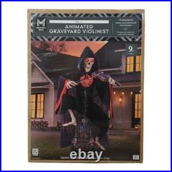 Member's Mark 9ft Pre-Lit Animated Graveyard Violinist, Black
