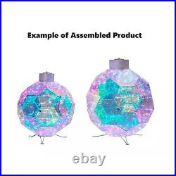 Member's Mark Indoor/Outdoor Pre-Lit Prismatic Ornament Decor, 16 & 23 Tall