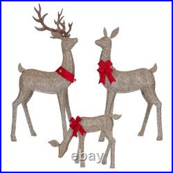 Member's Mark Pre-Lit LED Animated Deer Family Christmas Decor, Set of 3 Member's Mark Pre-Lit LED Animated Deer Family Christmas Decor, Set of 3