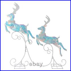 Member's Mark Pre-Lit Leaping Deer, Set of 2