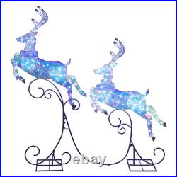 Member's Mark Pre-Lit Leaping Deer, Set of 2