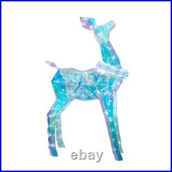 Member's Mark Pre-Lit Prismatic Deer Family, Set of 3