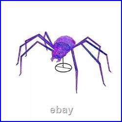 Member's Mark Pre-Lit Prismatic LED Spider Spooky Halloween Decor Prop Figurine