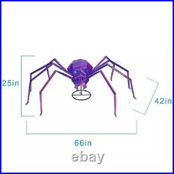 Member's Mark Pre-Lit Prismatic LED Spider Spooky Halloween Decor Prop Figurine