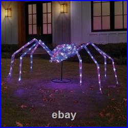 Member's Mark Pre-Lit Prismatic LED Spider Spooky Halloween Decor Prop Figurine
