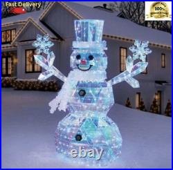 Members Mark 6' Pre-Lit Prismatic Snowman 570 LED Twinkle Lights Fast Ship