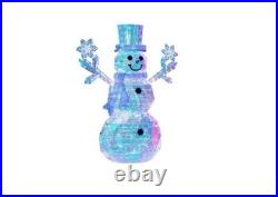 Members Mark 6' Pre-Lit Prismatic Snowman 570 LED Twinkle Lights Fast Ship