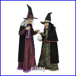 Members Mark Pre-Lit Animated Crystal Ball Witches Halloween Decor Set of 2 Members Mark Pre-Lit Animated Crystal Ball Witches Halloween Decor Set of 2