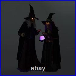 Members Mark Pre-Lit Animated Crystal Ball Witches Halloween Decor Set of 2 Members Mark Pre-Lit Animated Crystal Ball Witches Halloween Decor Set of 2