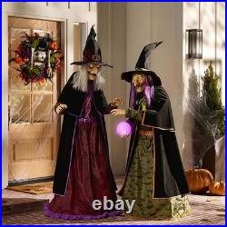 Members Mark Pre-Lit Animated Crystal Ball Witches Halloween Decor Set of 2 Members Mark Pre-Lit Animated Crystal Ball Witches Halloween Decor Set of 2