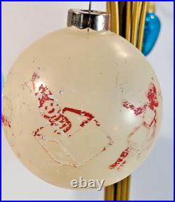 Merry & Bright Christmas Ornament Unsilvered Jolly Mercury Glass Holiday 3