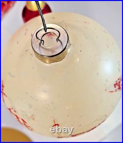 Merry & Bright Christmas Ornament Unsilvered Jolly Mercury Glass Holiday 3