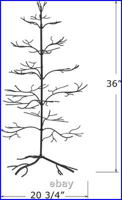 Metal Ornament Display Tree Gold Finish 36in Jewelry Jewelry Accessory