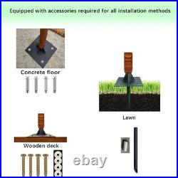 Metal Palm Tree Light Up Outdoor Decor Realistic Waterproof Heavy Duty Design US