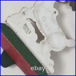 Midwest of Cannon Falls Santa & 2 Reindeer Cast Iron Stocking Hangers -Vintage