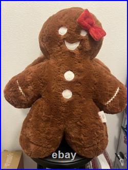 Minky Gingerbread Man with Red Bow Tie And Mrs. Gingerbread With Red Bow Minky Gingerbread Man with Red Bow Tie And Mrs. Gingerbread With Red Bow