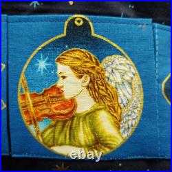 Missouri Star Nativity Advent Calendar Quilt 34x57 Wall Hanging Blue Christmas