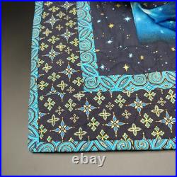 Missouri Star Nativity Advent Calendar Quilt 34x57 Wall Hanging Blue Christmas