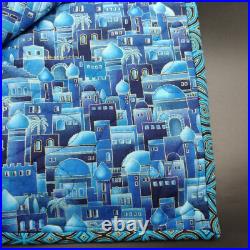 Missouri Star Nativity Advent Calendar Quilt 34x57 Wall Hanging Blue Christmas