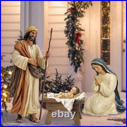 MorningRo 3 Pcs Metal Outdoor Nativity Scene Set Large 48.9 Tall Holy Family MorningRo 3 Pcs Metal Outdoor Nativity Scene Set Large 48.9 Tall Holy Family