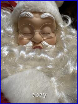 Motion Santa Animated Electronic Snoring Whistling Christmas Animated Display