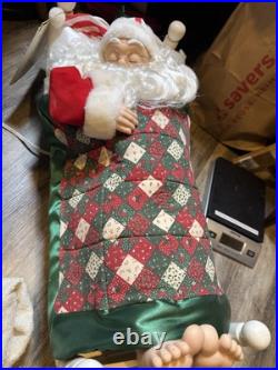 Motion Santa Animated Electronic Snoring Whistling Christmas Animated Display