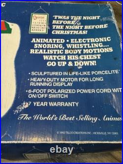 Motion Santa Animated Electronic Snoring Whistling Christmas Animated Display