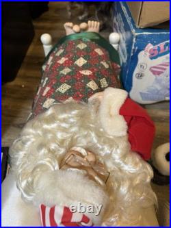 Motion Santa Animated Electronic Snoring Whistling Christmas Animated Display