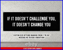 Motivational Home Gym Banner Large Quote Wall Art